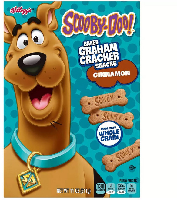 [미국직배송]키블러 스쿠비-두 시나몬 크래커 382gx1개. Keebler Scooby-Doo! Graham Cracker Sticks Cinnamon 11 Oz, 1개
