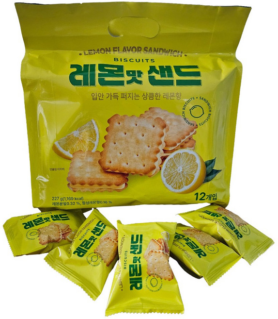 레몬맛 샌드, 4개, 227g