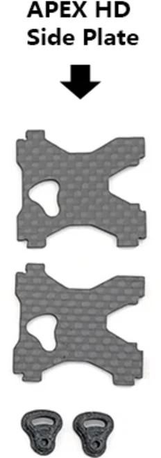 APEX HD 프레임 수리 부품 교체 RC DIY FPV 레이싱 드론용 5 인치 6/7, 02 APEXHD side plate