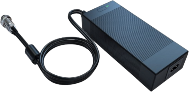 RAING 에이유테크 전기자전거 스카닉 충전기호환 54.6V (48V 배터리용), 옵션02, 3핀 항공단자(GX16-3) 내경12mm, 54.6V 2A, 1개, 블랙