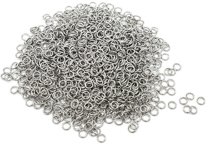 [루앤블리] 오픈형 오링 O링 비즈공예 재료 부자재 (외경 4mm 5mm 6mm 10g)