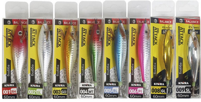 쎈피싱 키우라 어택 레이저 에기 60mm, 1개