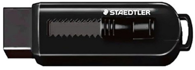 스테들러 슬라이딩 지우개 525-PS1B 블랙 화이트, 블랙(PS1B-2) x 3개