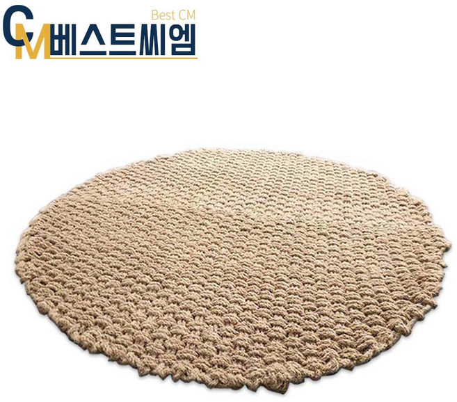 베트남직수입 친환경 야자 매트 35T 원형매트 오각형매트 수목보호매트 현관매트 산책로 등산로 보행매트, 야자매트, 1개