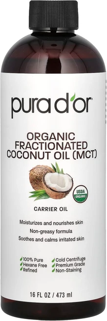 퓨라도르 Pura Dor 유기농 코코넛오일(MCT) 473ml(16fl oz) PUD-00699, 1개, 473ml - 쿠팡