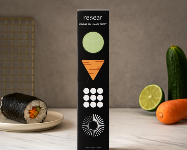 리써 김밥롤 마스크팩 (5매입) 홍조진정 수분폭탄 민감피부팩, 1개, 5개입
