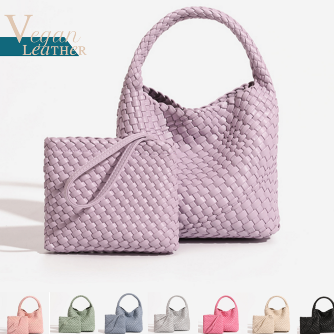 비건레더 위빙 토드백 가죽꼬임 버킷백 숄더백겸용 명품스타일 사랑스러운 여자친구선물 RM240475