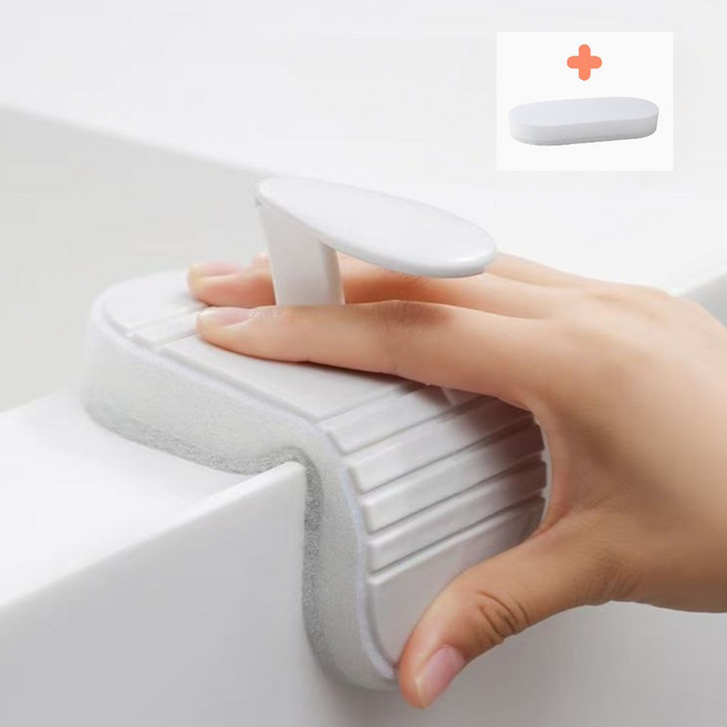 천스마켓 다용도 접이식 핸드 욕실청소브러쉬, 화이트, 1세트