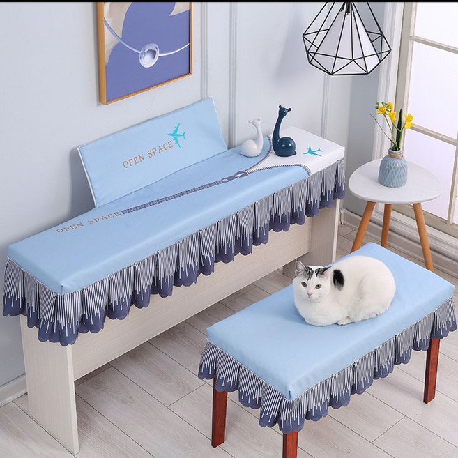 야마하 P125 P128 롤랜드 FP30 야마하 P35 P45 P48 카와이 ES105 100 110 카시오 PX130 135 150 호환 피아노 먼지 더스트 커버 스툴 커버, A, 1개