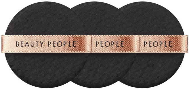 [뷰티피플] 철벽녀 절대 쿠션 골드 퍼프 루비셀 3p 세트, 1개, 골드퍼프 3P 세트