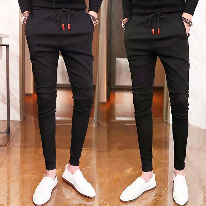 DFMEI 추동 남성바지 조거 캐주얼 팬츠 정강이 기모