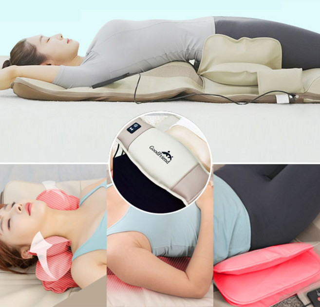 신수지 누워서받는 안마기 스트레칭 안마매트 마사지기 복부포함