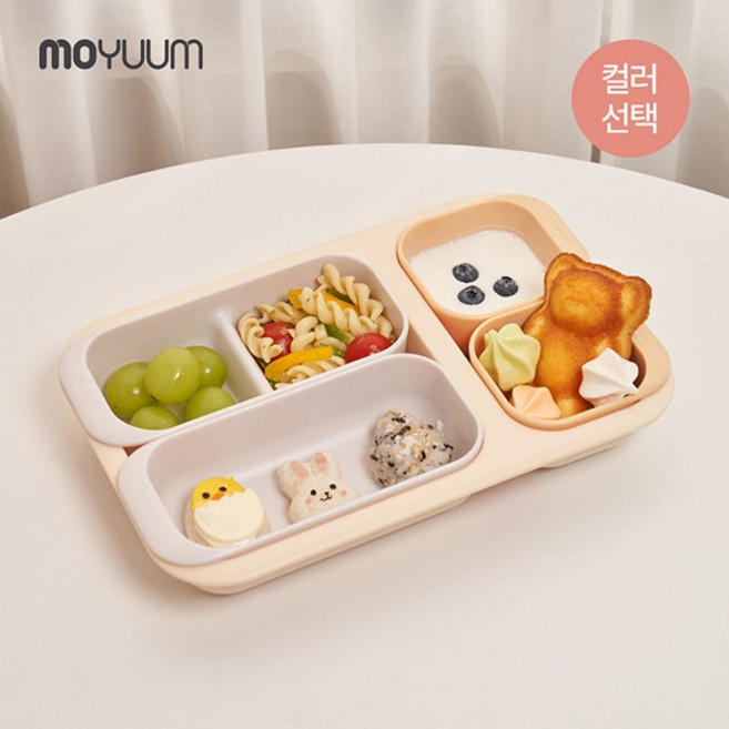 모윰 멀티 디바이더 토핑이유식 유아식판 - 컬러, 오트밀