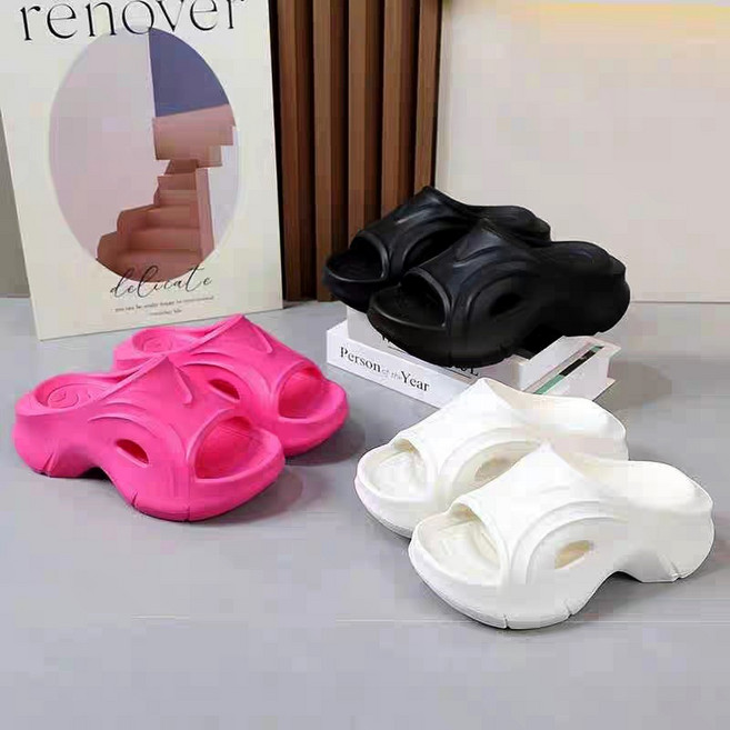 컴포트 키높이 아웃솔 슬라이드 슬리퍼