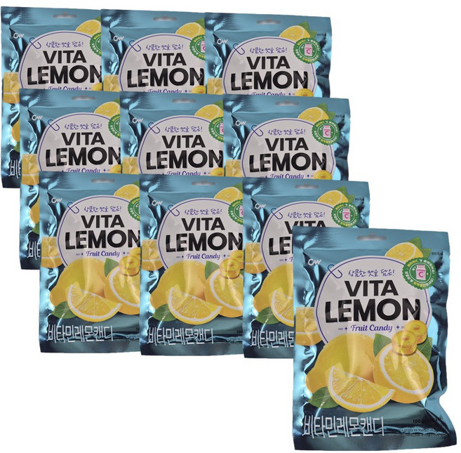 청우식품 비타민 레몬 캔디, 10개, 100g