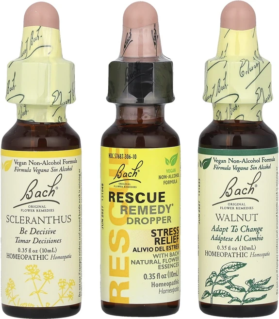 Bach 오리지널 꽃 요법 여행용 키트 바로 사용 가능 스포이트 3개 각 10ml(0.35fl oz), Bach오리지널꽃요법여행용키트바로사용가능스포이트3개각1 - 쿠팡