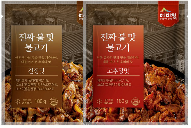 예미정 진짜 불맛 불고기 12팩 (간장맛6+고추장맛6), 12개, 180g