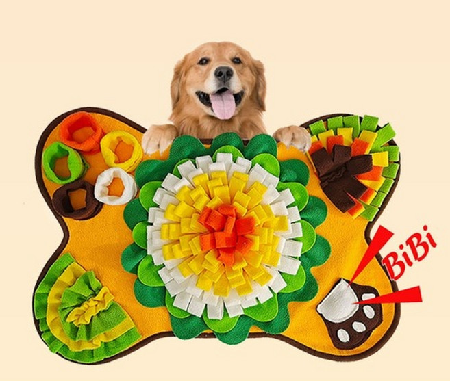 강아지 노즈워크 매트 뼈다귀 후각놀이 장난감, 1개