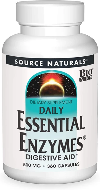 Source Naturals Essential Enzymes 소스 내추럴스 에센셜 엔자임 소화효소 360캡슐, 360정, 1개 - 쿠팡