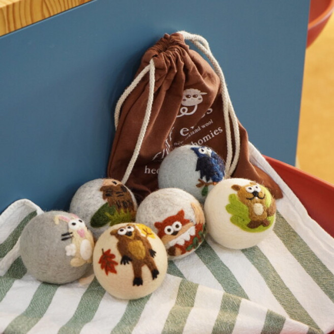 [플러퓨스] Hedgehog 양모볼 6개, 1세트, 상세참조