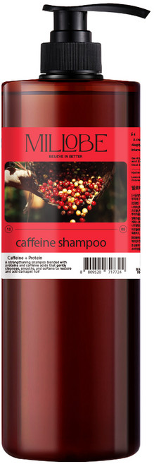 밀로베 카페인 샴푸 화이트 머스크향, 1L, 1개