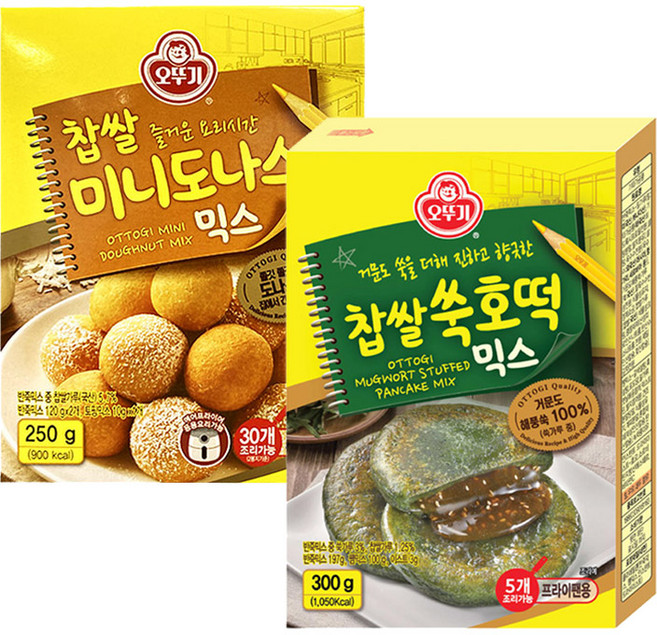 오뚜기 찹쌀 미니 도나스250g + 찹쌀 쑥 호떡믹스300g, 1개
