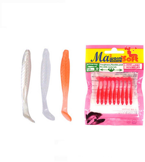 낚시방 마리아 마마웜 액션피쉬웜(1.2인치 1.8인치)볼락 전갱이, 1.2(S/PK) (522-792), 1개