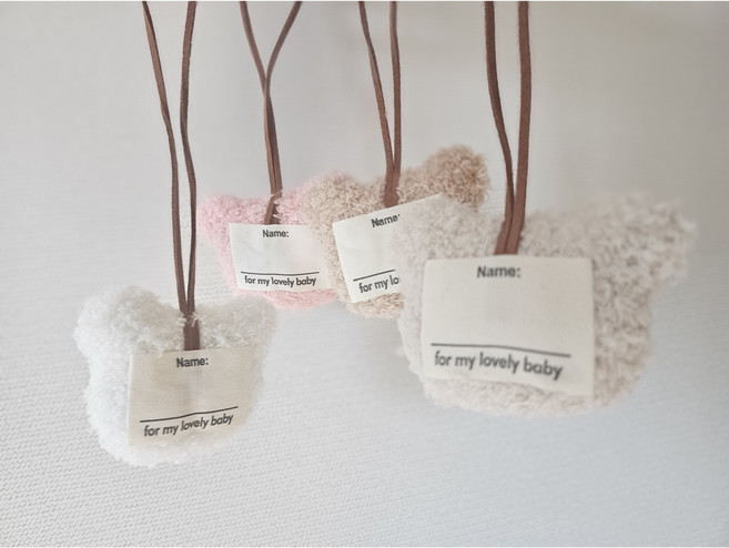 (1+1)곰돌이 네임택 키링