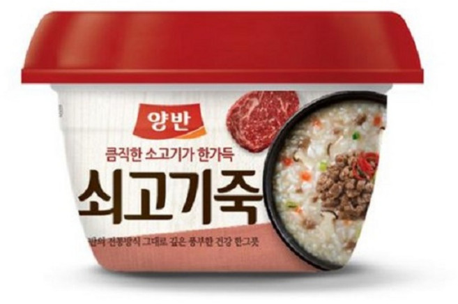 동원 양반 쇠고기죽 용기 287.5g 10입, 8개