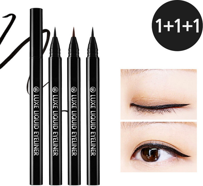 (1+1+1행사) 리르 룩스 리퀴드 타투 아이라이너, 리얼블랙, 1세트