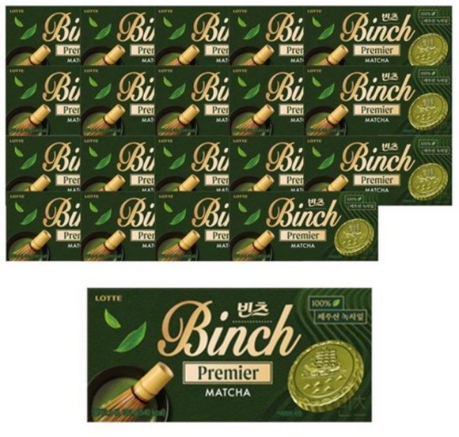 빈츠 말차 비스켓, 102g, 20개