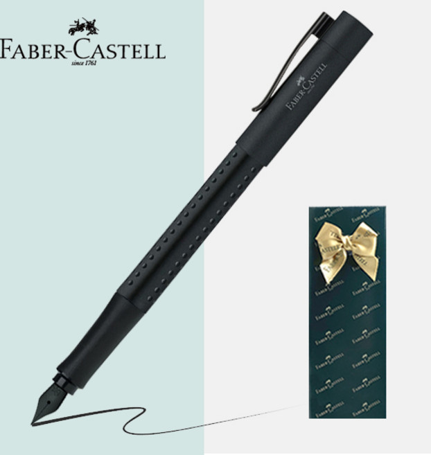 파버카스텔 만년필 그립 에디션 [무료선물포장], 에디션 올블랙, EF촉(가는촉)