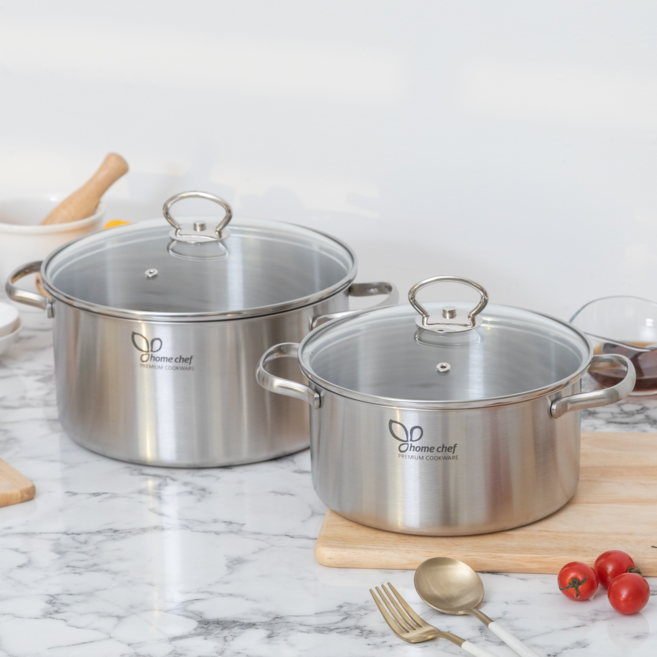 국산 스텐레스 냄비 2종 세트 양수 ( 20cm 24cm ), 양수냄비2종(20+24), 1개