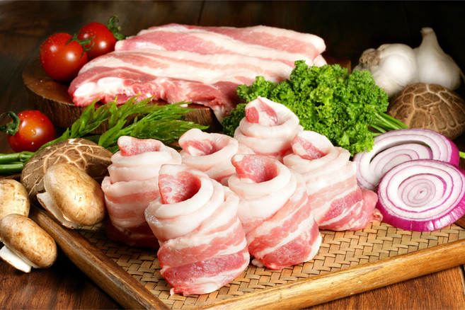 [고원농산]지리산 흑돼지 오겹살, 1kg, 1개