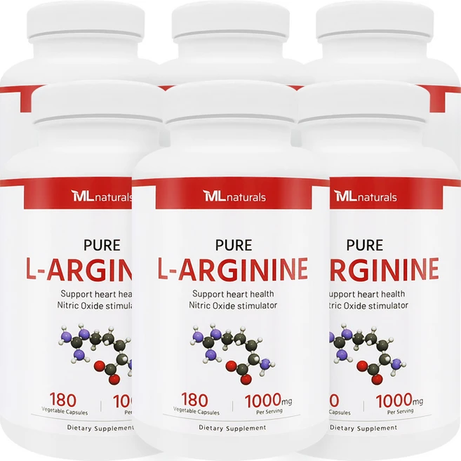 마이라이프내추럴스 L-아르기닌 1000 mg 180정, 6개 - 쿠팡
