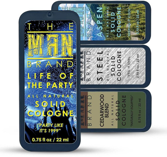 THE 더 Man BrAND & 솔리드 쾰른 샘플 세트 - 남성용 코롱 팩 향수 샘플러 여행용 사이즈 (트라이어드 3팩 각 21.3g(0.75온스) 182685, 펠로우십