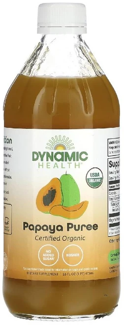 Dynamic Health 무설탕 건강 음료 천연 파파야 퓨레 473ml 1개 - 쿠팡
