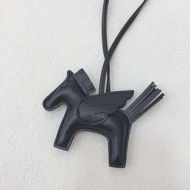 가죽 말 백참 참장식 로데오 키링 페가수스, 1개, 컬러15