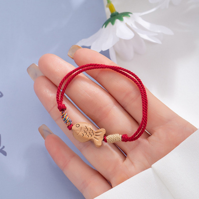 행운 물고기 소원성취 매듭팔찌 남녀커플 우정