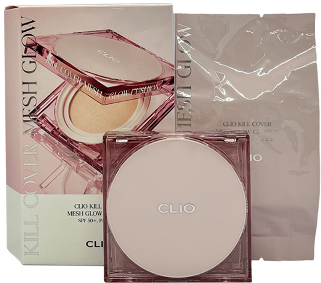 [I클리오I] 킬커버 메쉬 글로우 쿠션 [본품+리필] 색상 택1, 2호 란제리, 1개