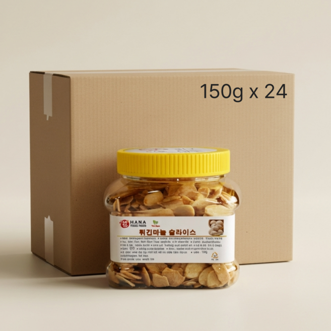 토호식품 튀긴 마늘 슬라이스 150g x 24개입 /박스 - 프라이드 튀김 갈릭 후레이크 마늘칩 토핑, 24개