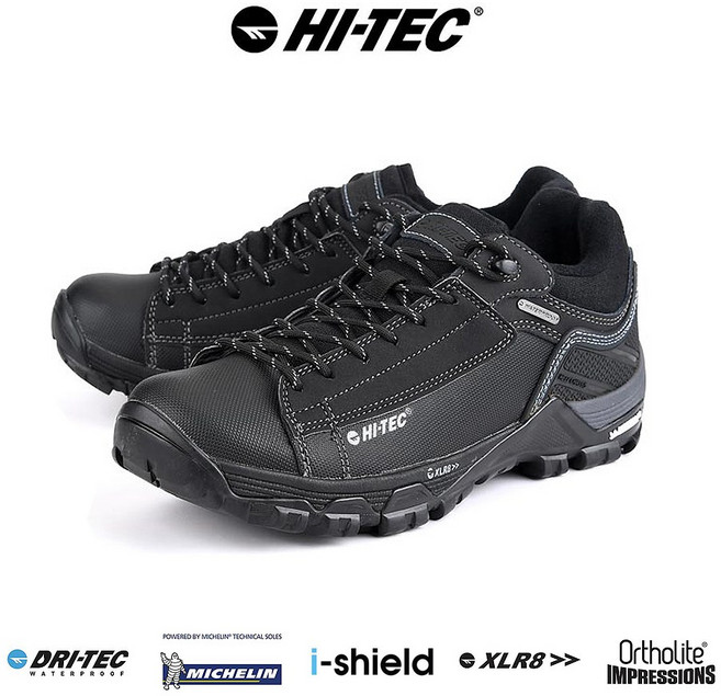 하이텍 방수 등산화 트레일 옥스로우 I WP 미쉘린 트레킹화 265 한정사이즈