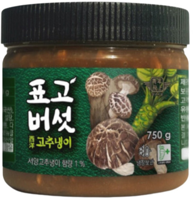 청비 표고 톡톡톡 생와사비 750g (표고 버섯 생와사비), 4개
