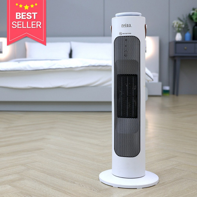 REINA PTC 히터 LED 무드등 타이머 전기 온풍기 RH-6322 혼합색상, 블랙, 블랙