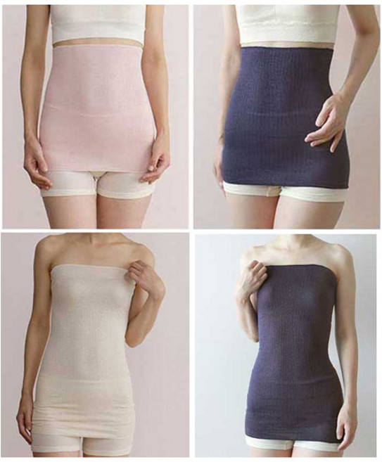 일본직수입 면실크 복부워머 2종 롱타입복부워머 코튼실크 모코모코 하라마키 배워머 보온 복대 사계절용