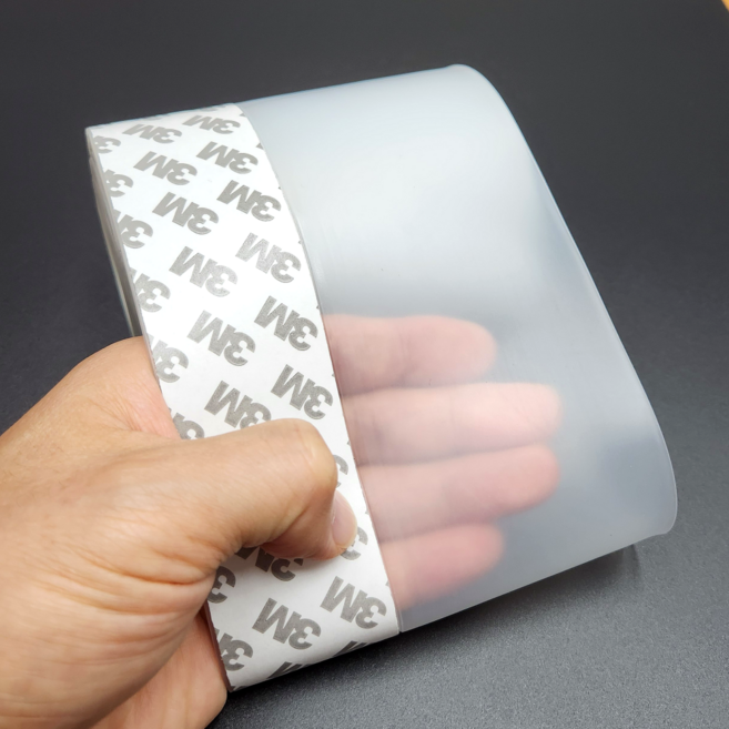 넓은 실리콘 투명 문풍지 두꺼운 광폭 테이프 외풍 먼지 바람 소음 차단 틈막이 방풍 에어컨 틈새 사계절 난방 냉방, 폭 11cm, 1개