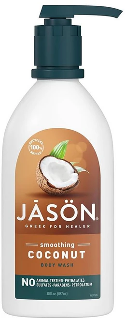 JASON 바디워시 887ml 1팩 코코넛 JASON Coconut Smoothing Body Wash For a Gentle Feeling Clean 30 Fl - 쿠팡
