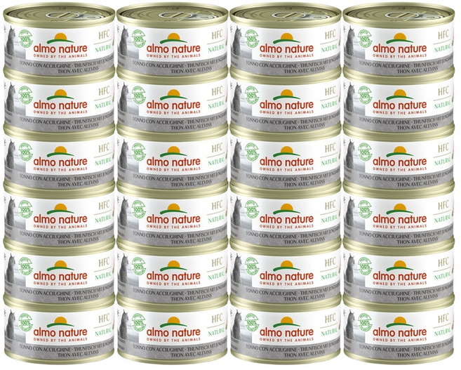 알모네이쳐 고양이 주식캔, 참치+앤초비, 24개