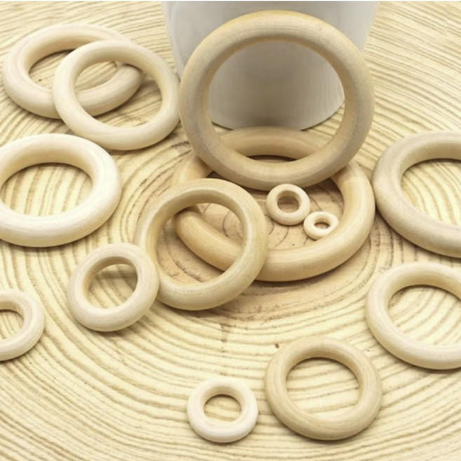 튼튼 우드공예 원형우드 나무공예 라탄 마크라메, 100개