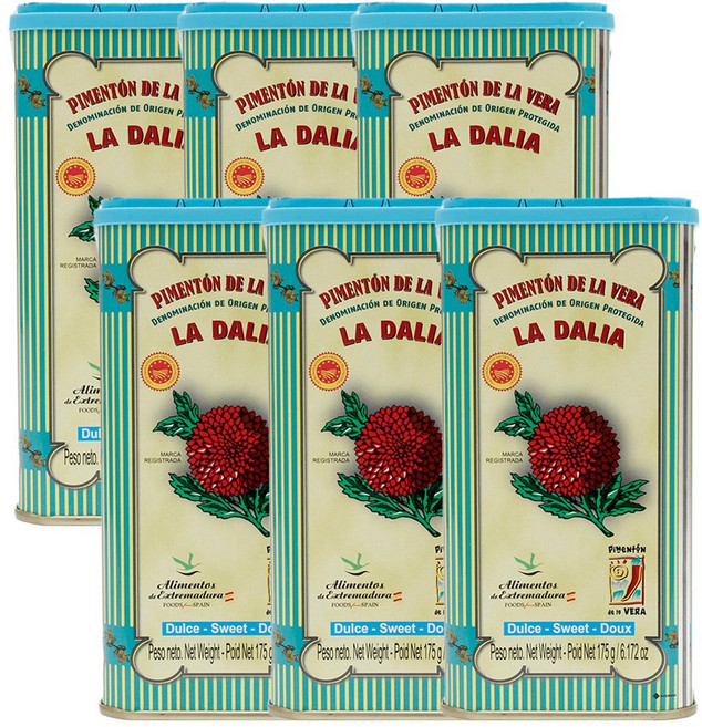LaDalia Pimenton 스페인 라달리아 훈제 파프리카 가루 Sweet Smoked Paprika 250g 6개